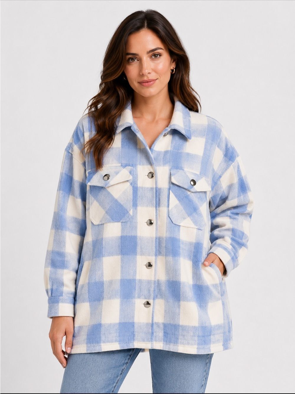 🎉5 for $45🎉 HFX Flannel button down shirt jacket size XL